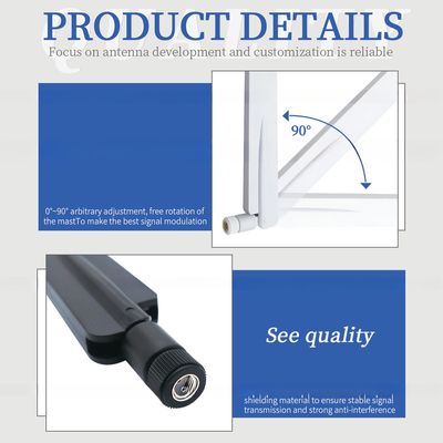 Directional Indoor 4g Lte Antenna High Gain 10dbi Broadband 2.4g 5.8g Wifi External Antenna with 2400Mhz Frequency Range