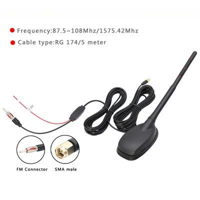 Shark Type Multi-Functional GPS+FM/AM+DAB On-Board Car Antenna GNSS &amp; GPS Antennas Combination