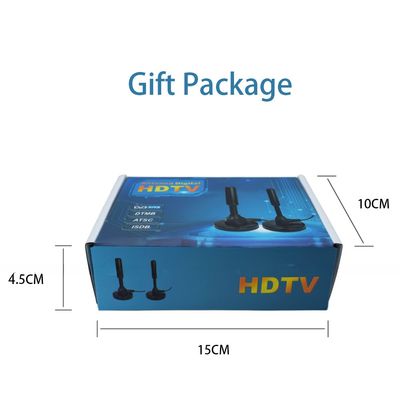 Gain 20-28dB Portable Hdtv Wireless HD Indoor Magnetic Tv Antenna for Black 360 Degree Active DVB-T Signal Amplifier
