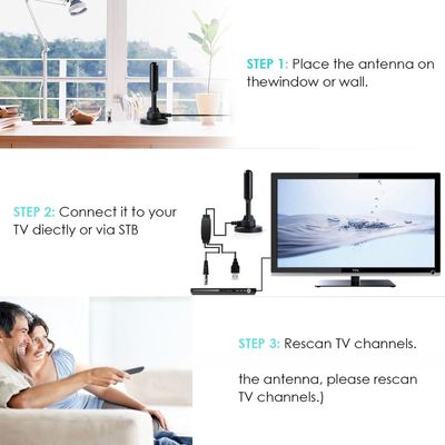 TV Antenna HD Portable Indoor Digital Antenna TV for USB TV Tuner / DVB-T2 Television