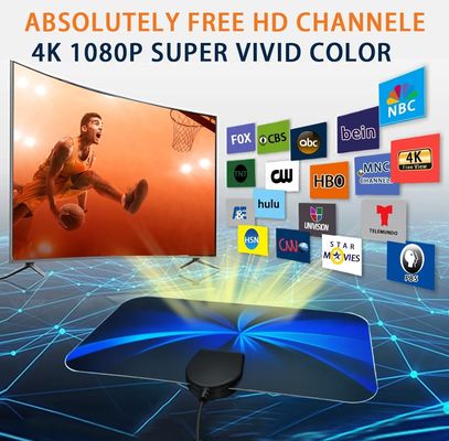 uhf tv antenna  with signal booster long range 28dbi digital antenna indoor