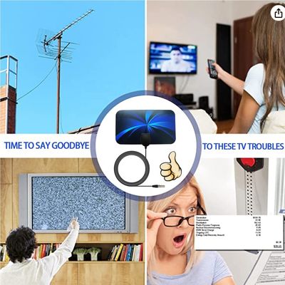 uhf tv antenna  with signal booster long range 28dbi digital antenna indoor