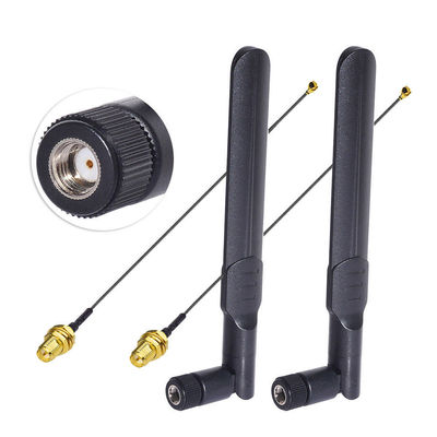 GSM Rubber Antenna with SMA Male Connector black  Omnidiretonal Antenna