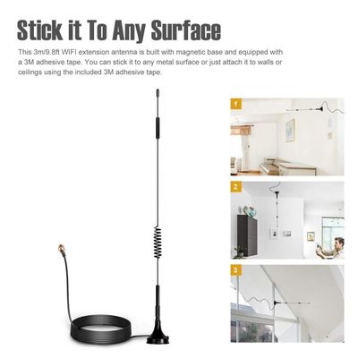 700-2700MHz 12dBi 2G 3G 4G LTE Magnetic Antenna TS9 CRC9 SMA Male Connector GSM External Router Antenna