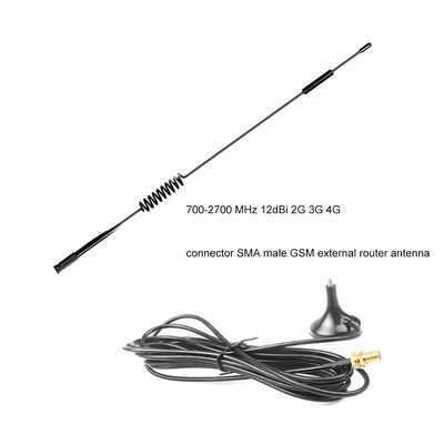 700-2700MHz 12dBi 2G 3G 4G LTE Magnetic Antenna TS9 CRC9 SMA Male Connector GSM External Router Antenna
