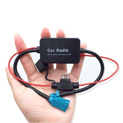 ABS Car FM/AM Antenna 12V Car Radio Signal Amplifier for ANT-208 Farka Connector and 2.4GHz 5GHz Antenna
