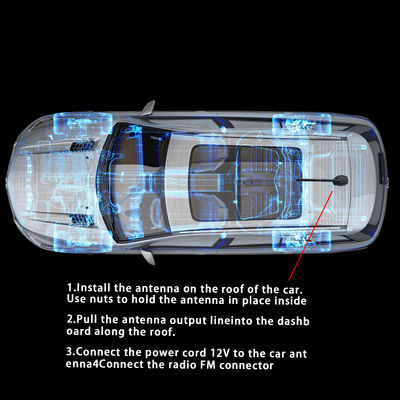 2024 GPS Car Antenna Radio Amplifier active gain amplification vehicle antenna