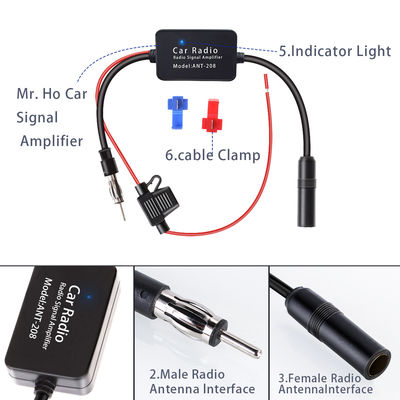 Universal 12V Car Radio FM AM Antenna Signal Amplifier Booster 330mm FM Antenna Product Type Communication Antennas