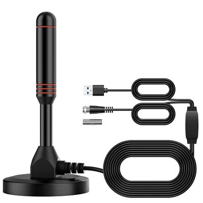 Factory direct sales high gain 25db magnetic  DVB-T2 omnidirectional HDTV digital indoor  tv  antenna