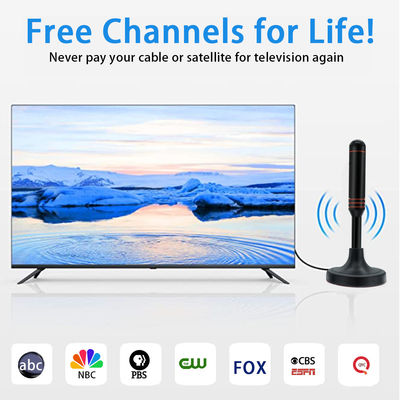 High Gain 2.4G 5.8G Antennas with SMA Male 2m RG174 Cable for HDTV Use