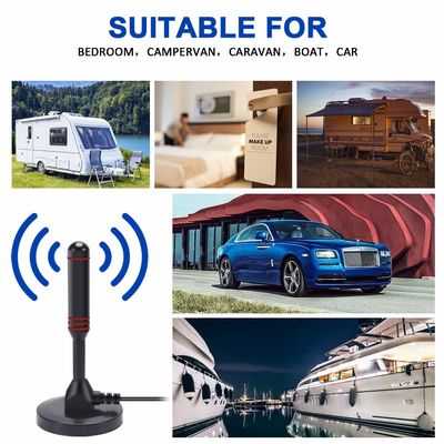 Factory direct sales high gain 25db magnetic  DVB-T2 omnidirectional HDTV digital indoor  tv  antenna