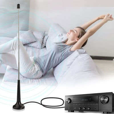 HDTV indoor digital TV antenna DVB-T2 antennaDigital TV Telescopic Antenna Magnetic Mount + Extended Rod For TV Tuner DTV Box