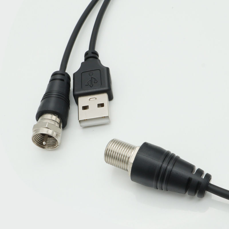 Enhanced Signal Strength with Integrated Power Supply TV Antenna Amplifier and 1.5C-2V Black Wire