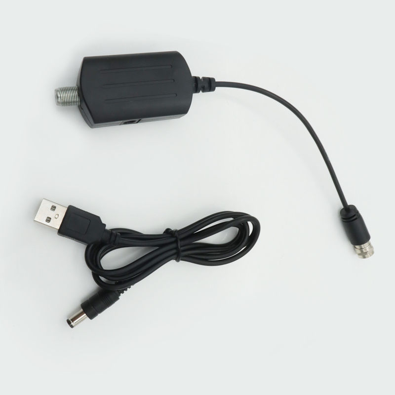 High Gain Low Noise HDTV Antenna Amplifier TV Signal Booster 50 Mile Receiver with Linear Polarization and F Male Connector