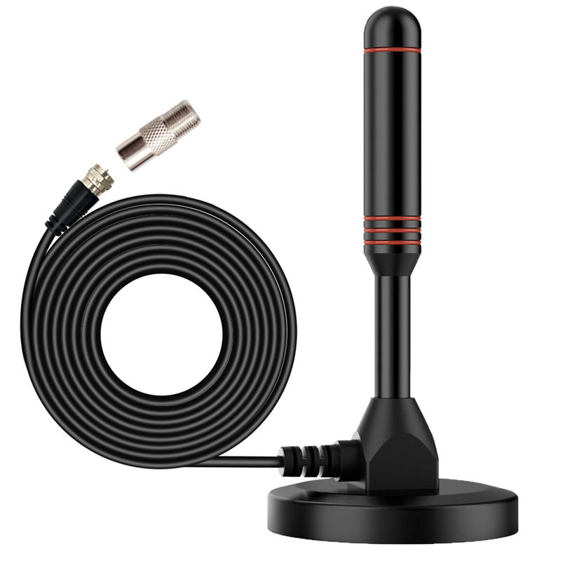 Indoor TV Antenna HDTV Free View Active Antena with Passive Antenna and VHF 172-240 MHz /UHF 470-860 MHz Frequency Range