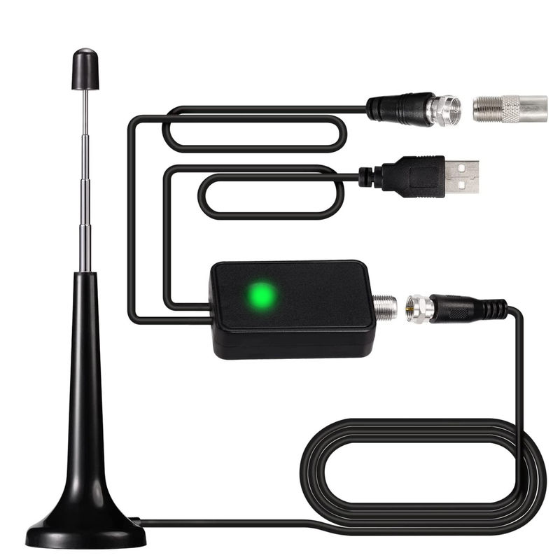 Retractable Pull Rod FM Radio DVT-T2 DTMB UHF VHF Digital TV Magnetic Antenna