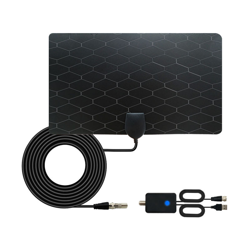 4K 1080P Indoor Digital TV Antenna with 28DBI Amplifier UHF VHF Thin Film Omni Antenna for 4G DVB HD TV Antena