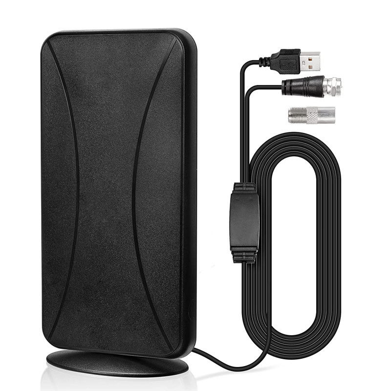 Reception Range 50-80miles High Gain Indoor Digital TV Antenna For DVB-T DVB-T2 500 Mile HD VHF UHF Signal Receiver