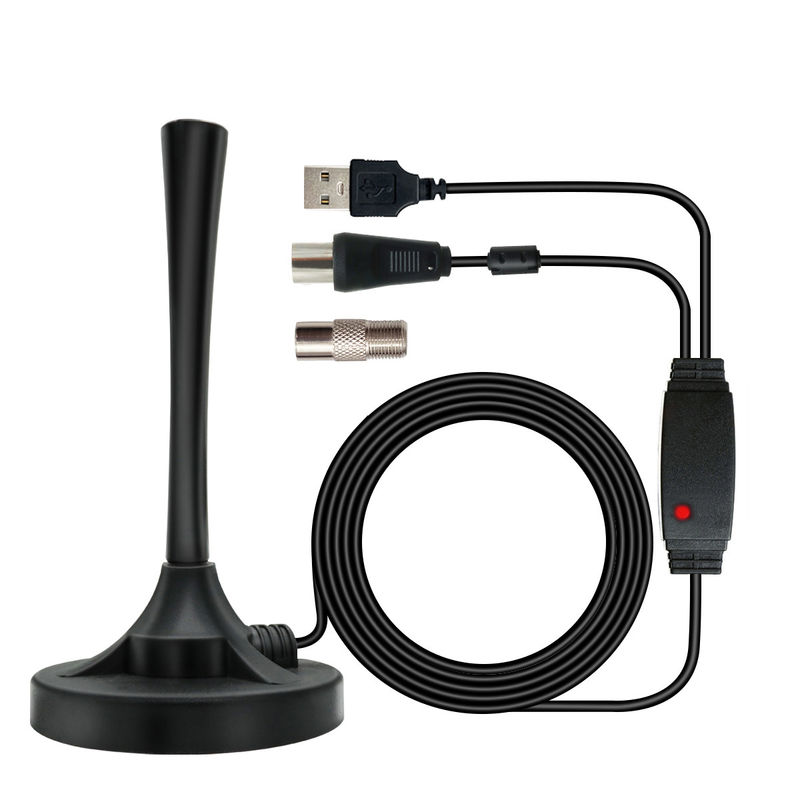 Hot Mini HD Indoor Digital TV Antenna DTMB Suction Cup with 5m Cable ATSC DVB-T2 HDTV Antenna Mini HD Antenna