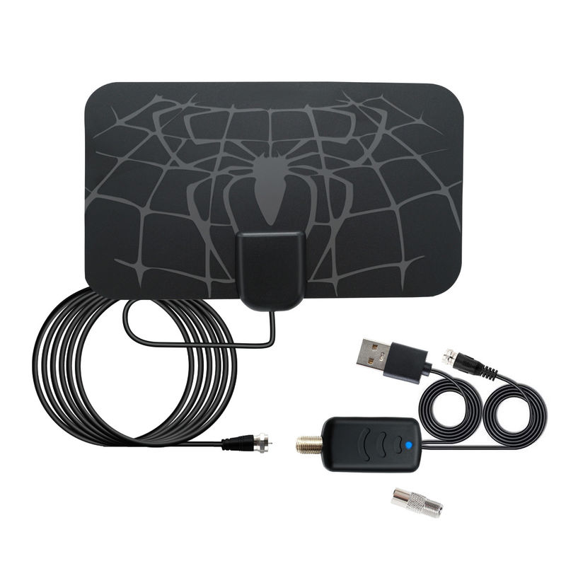 HD TV Signal Amplifier 4K Active TV Antenna Housing for 75&quot; Monitor Digital Indoor Frequency Range 170-240/470-862 MHz