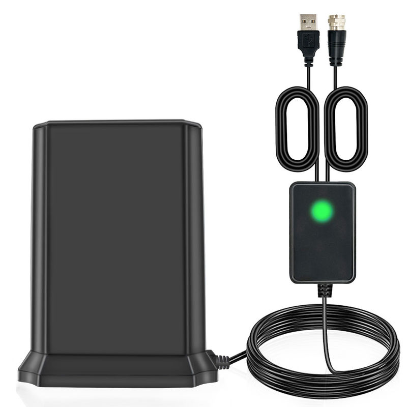 TV Antenna Amplified HD Digital TV Antenna Indoor Outdoor 300+ Miles Long Range with Amplifier Signal Booster Support 4K 1080p