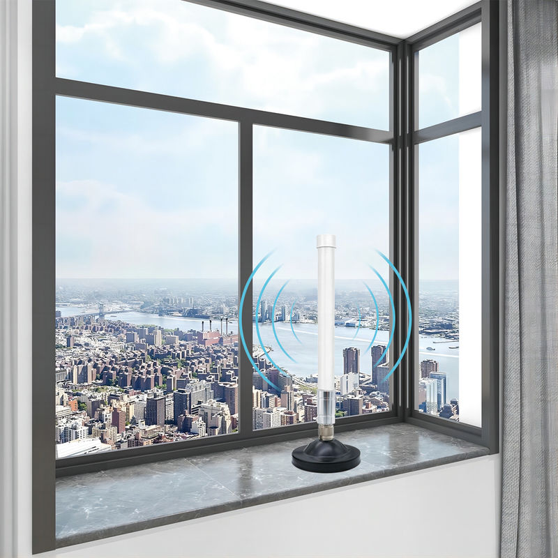 Factory Price White Glass Long Tube Dual Band Outdoor Omnidirectional Fiberglass WiFi Antenna