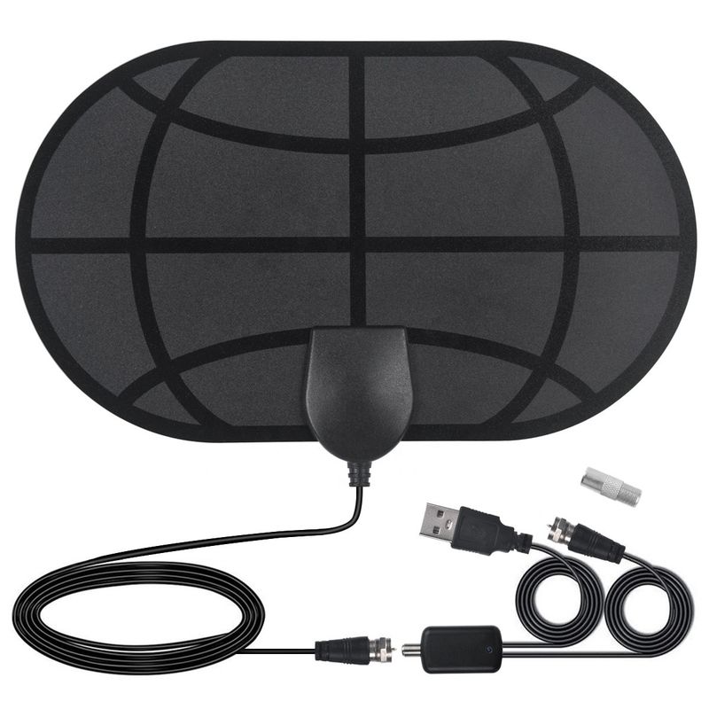 Free Channel Uhf Vhf  Active DVB-T Signal Amplifier  HDTV Wireless Indoor  DTMB Tv Antenna