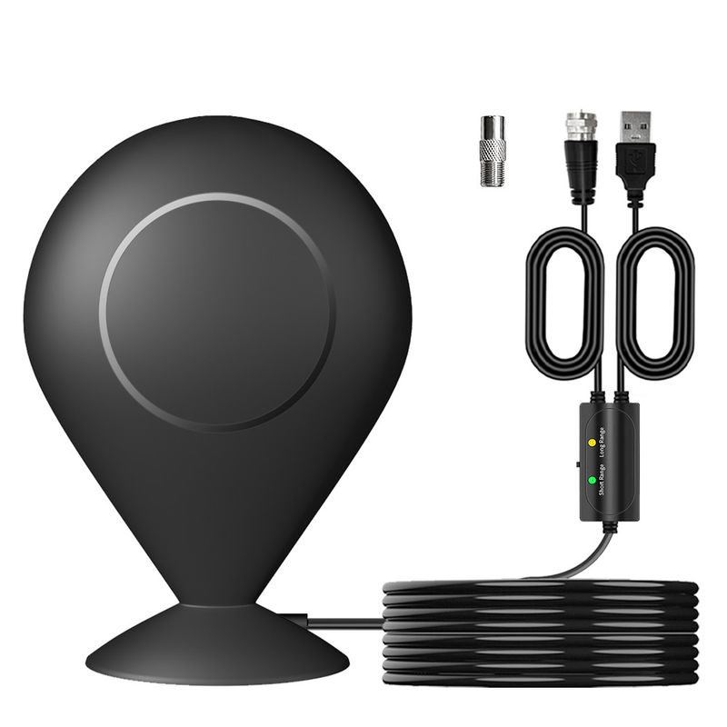 800-2600MHz 228mm DVB t T2 Paddle Aerial Antenna with Magnetic Base UV Protected ABS Iron and Input Impendence 75 Ω