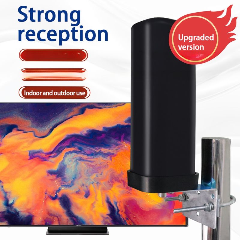 Long-Range Outdoor External DTMB Ground HDTV Barrel Antenna for TV Reception in Remote Areas