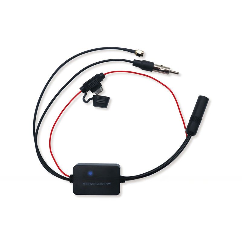 Car Radio signal amplifier AM FM + DAB antenna extension cable Car radio audio broadcasting antenna signal booster
