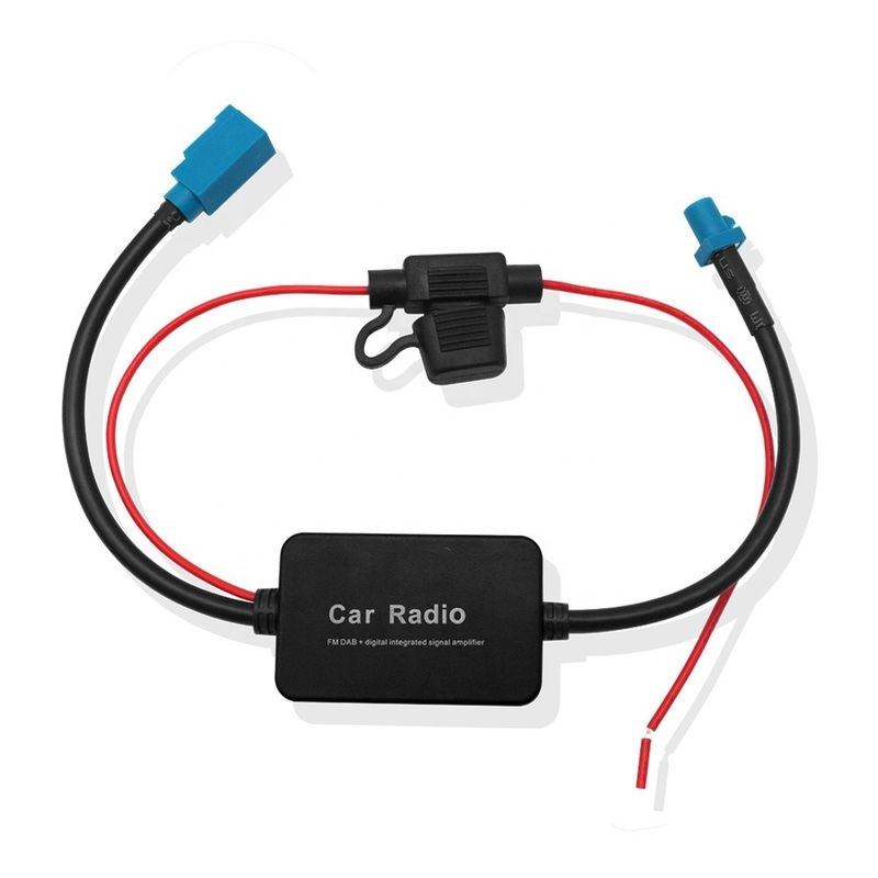 ABS Car FM/AM Antenna 12V Car Radio Signal Amplifier for ANT-208 Farka Connector and 2.4GHz 5GHz Antenna