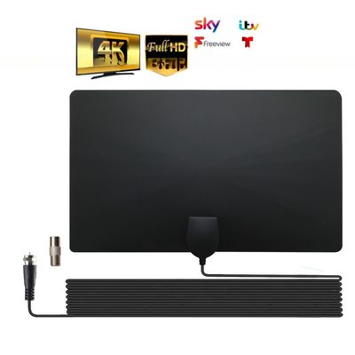 Indoor High Gain TV Antenna UHF VHF Frequency Range 170-860MHz for Long Distance Signal Reception