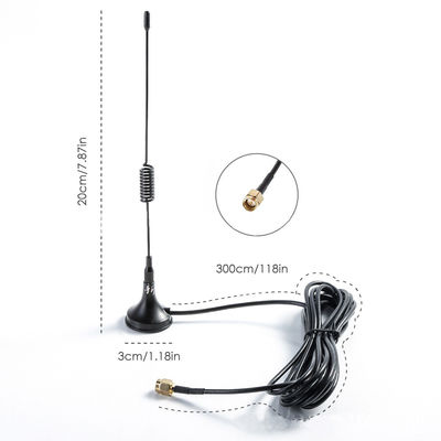 External 3DBI CDMA GSM 3G Magnetic Antenna with 5m RG174 Extension Cord and 50ohm Impedance