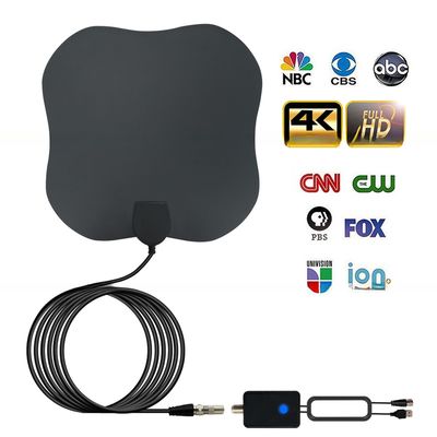 1080P UHF VHF Digital Indoor HD TV Antenna with Amplifier DVB-T DVB-T2 HDTV Thin Film Sticker Antenna
