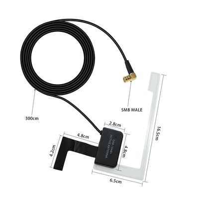 Working Current 20mA-30mA Connector MCX Plug DAB Radio Antenna FM Transmitter High Gain Antenna Car AM FM Antenna