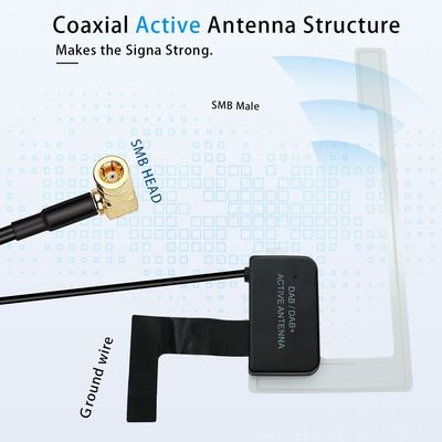 Working Current 20mA-30mA Connector MCX Plug DAB Radio Antenna FM Transmitter High Gain Antenna Car AM FM Antenna